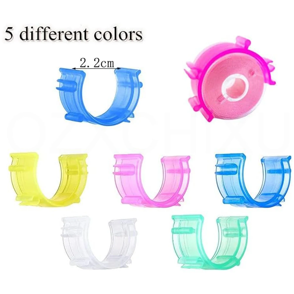 

20pcs Sewing Bobbin Clips Holder Colorful Plastic Bobbin Holder Clamps Thread Clips Sewing Machine Tools for Thread Spool