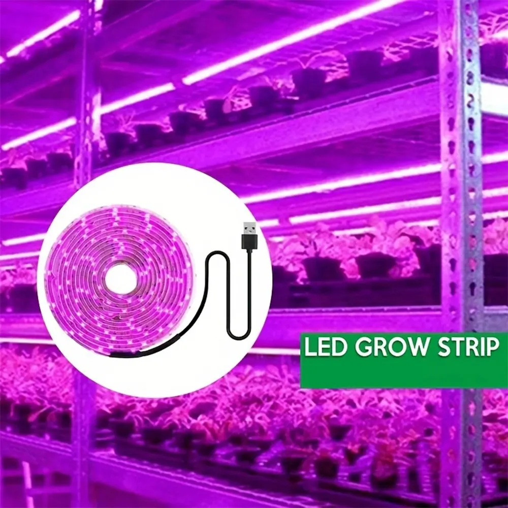 LED Grow Light Plant Light 5V USB LED 1-5m Full Spectrum Chip Greenhouse Flower Seedling Grow Tent Hydroponic
