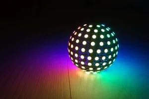 Bola de luz colorida infinita WS2812, RGB, proyecto de código abierto, Kit de Material electrónico artesanal