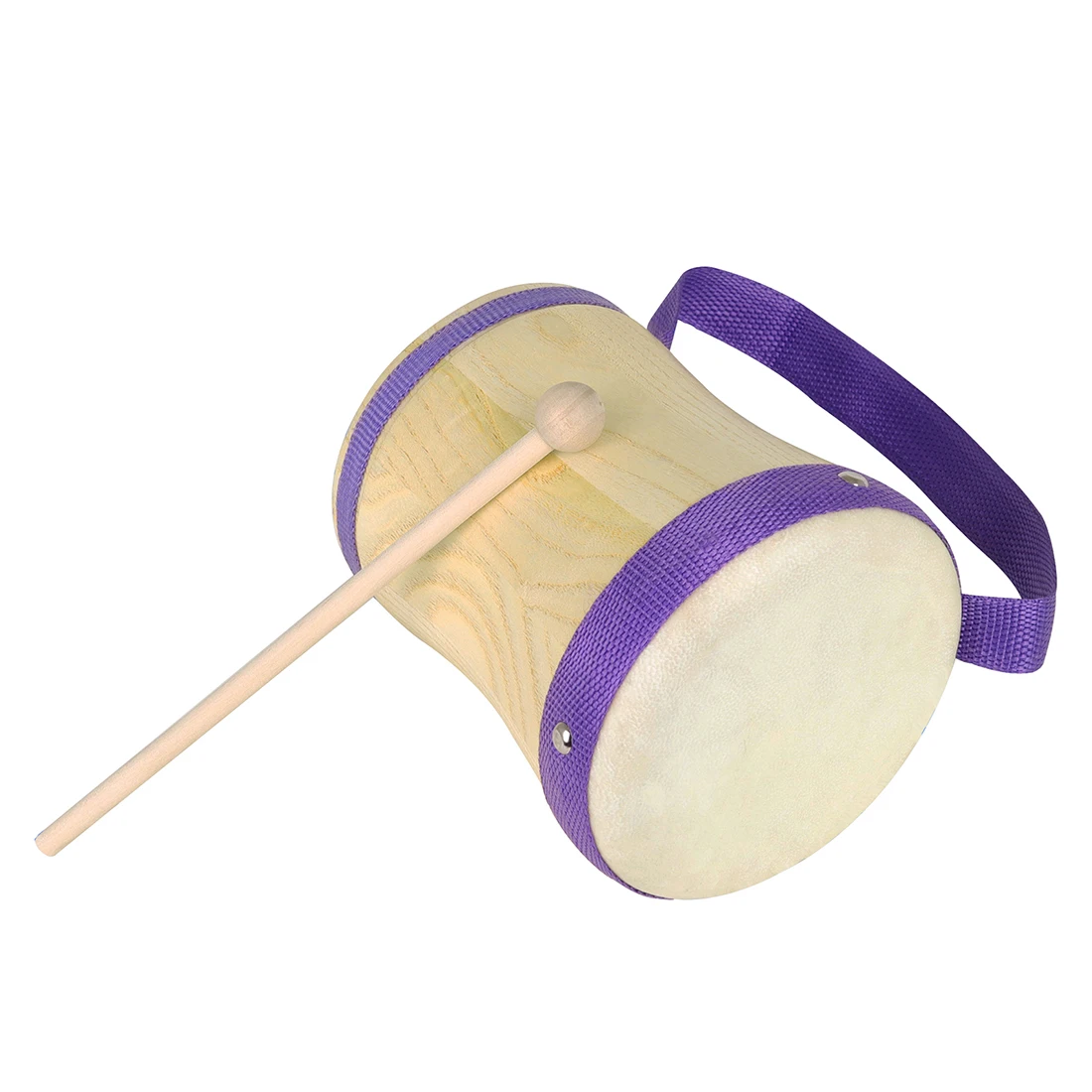 Orff Indian Drum Music Instrument Tsubaki Wood Sheepskin Hand Drum Tambourine Percussion Instrument Children Musical Toy Gift
