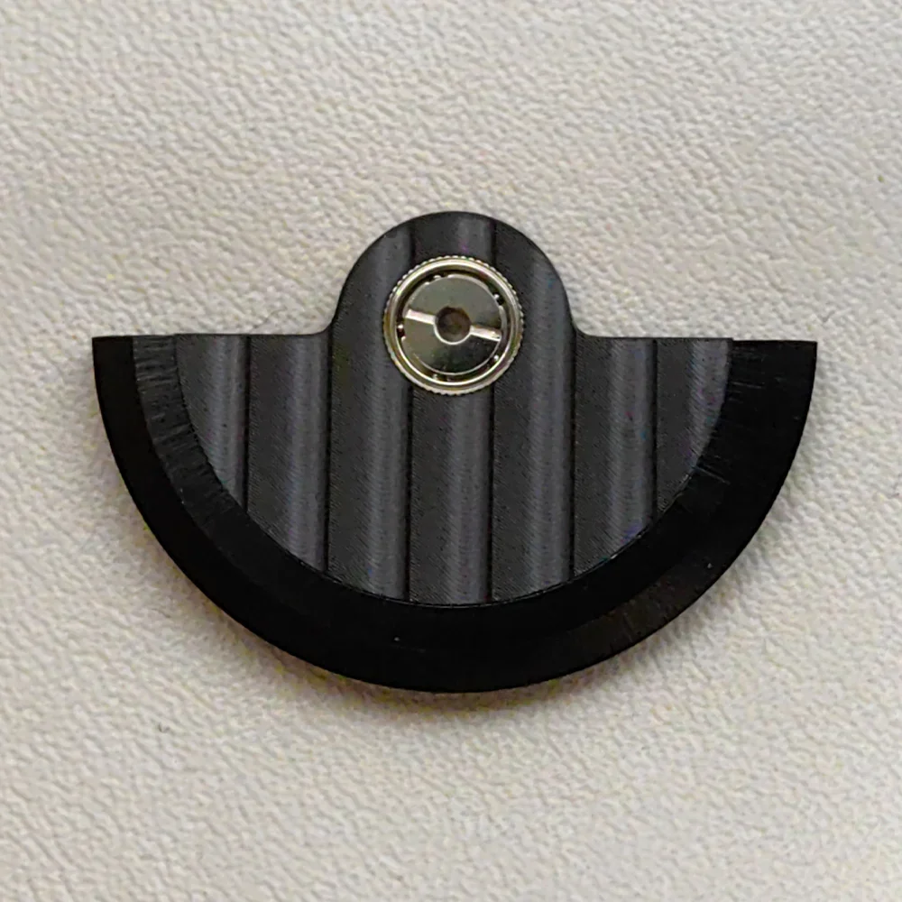 Black Oscillating Weight Refit Hammer Rotor with NH35 Movement