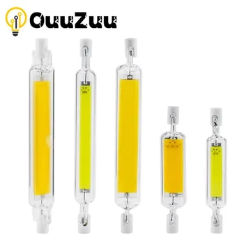LED 슈퍼 브라이트 강력한 스포트라이트, COB 램프 전구, 유리 튜브, 할로겐 램프 교체 조명, R7S, 118mm, 50W, 78mm, 189mm, AC220V, 110V
