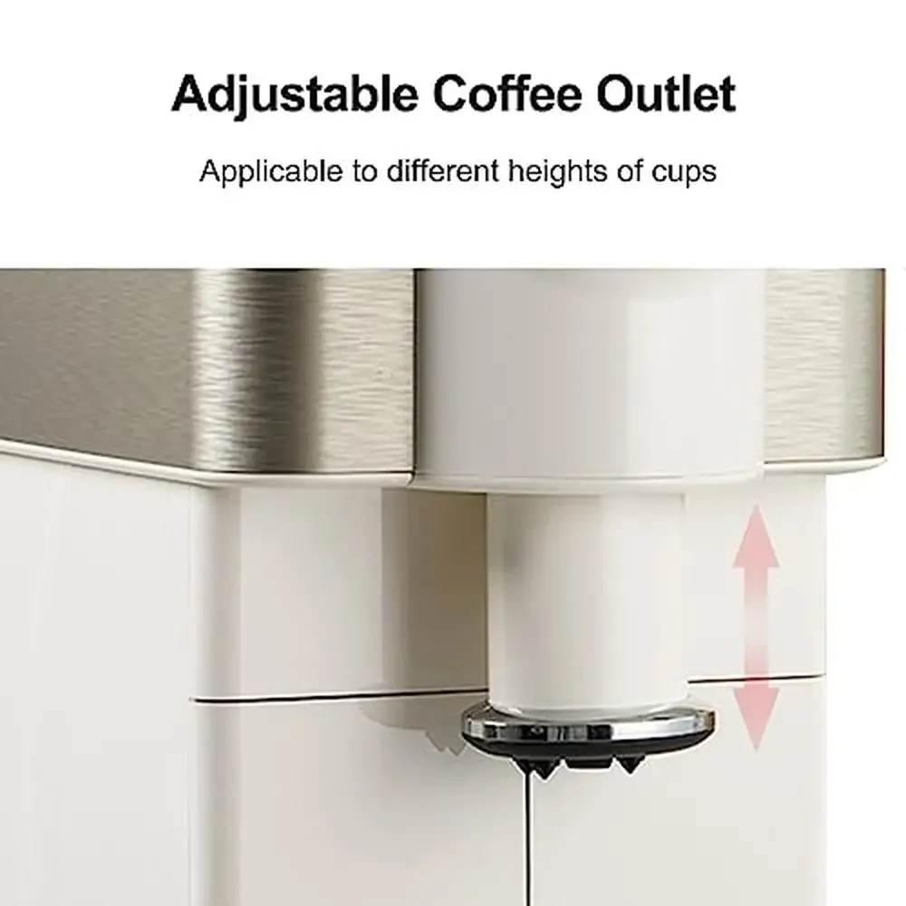 Automatic Espresso Coffee Maker with Milk Frother Visible Bean Hopper Detachable Water Tank Touch Screen Home Brewing Machine 5