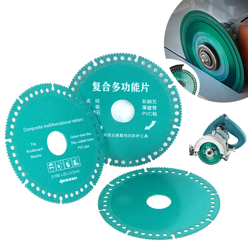 

100mm Multifunctional Ultra-thin Saw Blade Ceramic Tile Glass Cutting Disc For Angle Grinder Tools Composite Cutting Saw Blade