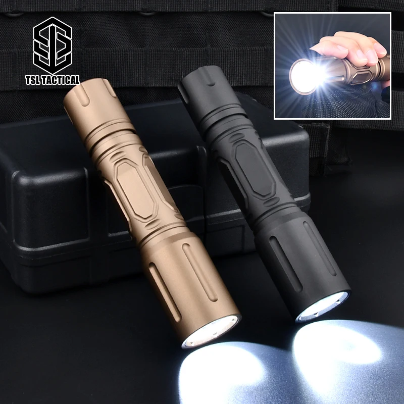 

Tacitcal PLHv2 Modlite 1300 Lumen Hand Held Flashlight CNC Metal Portable Outdoor Hunting Light High Power Weapon White LED Lamp