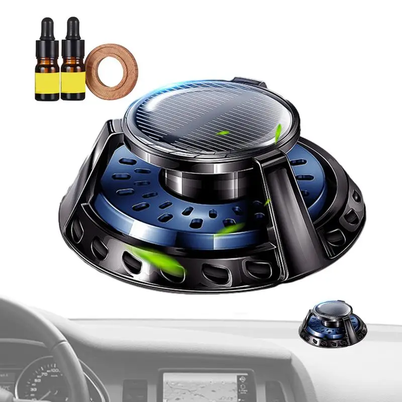 

Car Aromatherapy Diffuser Turbo Fragrance Diffuser Rotating By Solar Automotive Interior Accessories For Off-Road Vehicle SUV