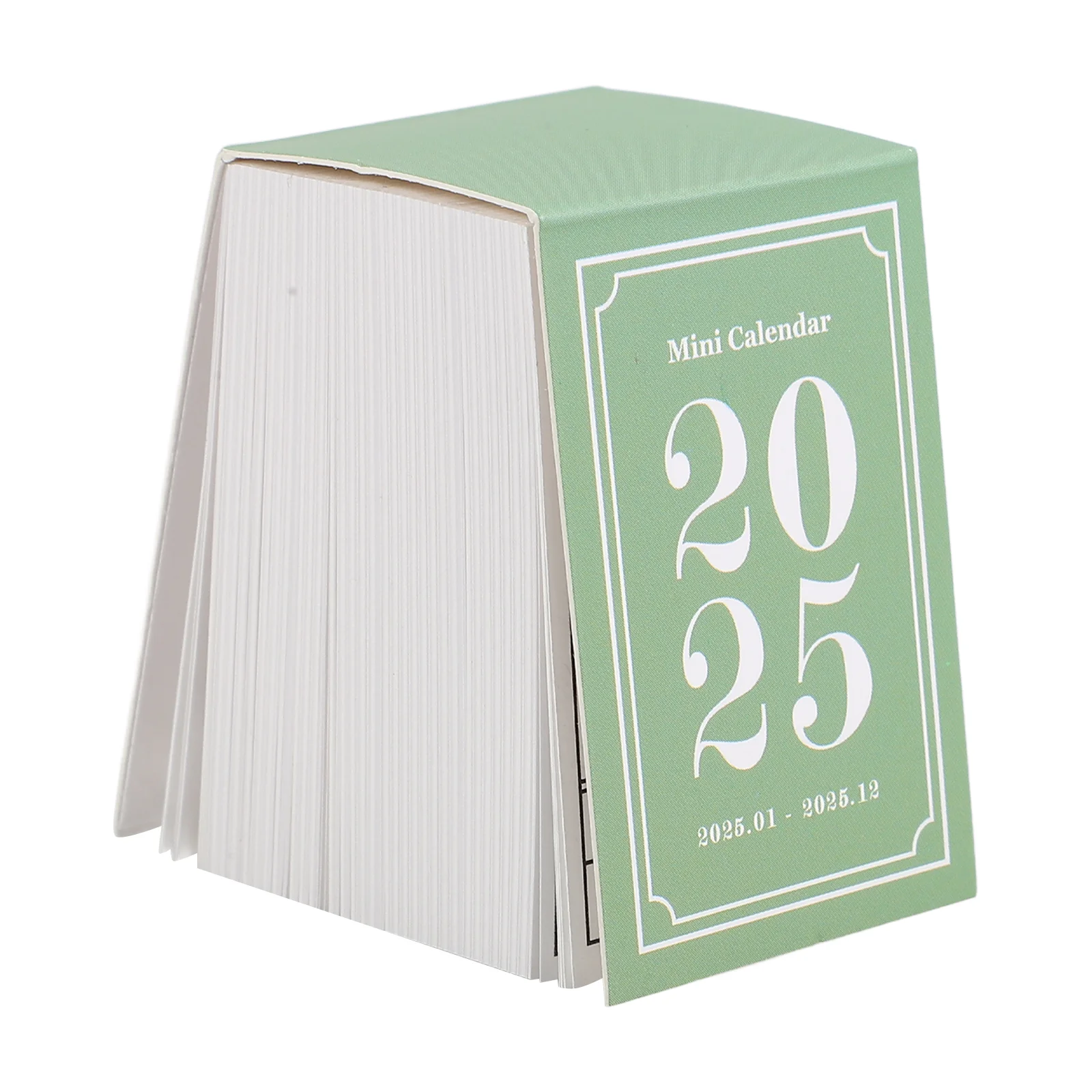 Retro Mini Calendar Desk Multi-function Creative Standing Decorative Home Decoration 2025 Desktop DIY Planning