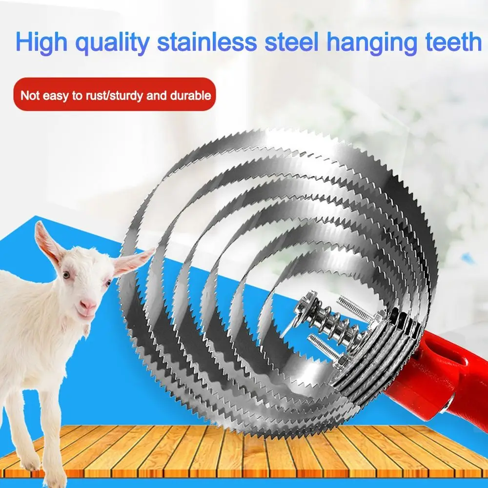 Durable 4/5/6-Circles Curry Comb Metal Cow Scratching Tool Curry Cleaning Brush Livestock Serrated Cleaning Brush Cattle Horses