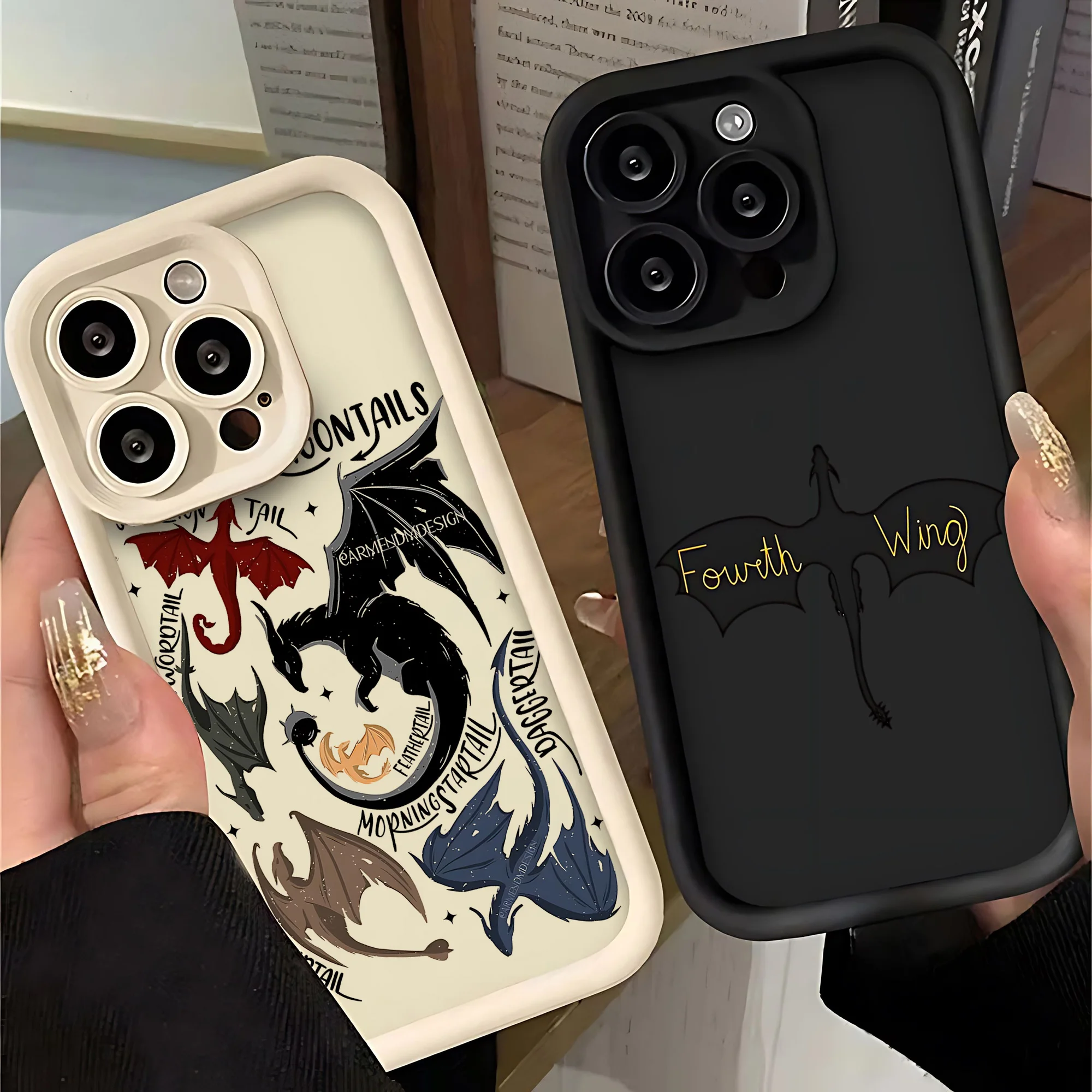Luxury Fashion Dragon Wing Soft Silicone Phone Case