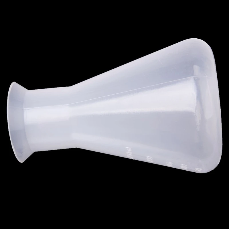 Plastic Transparent laboratory chemical Erlenmeyer flasks Container Bottle-250 ml