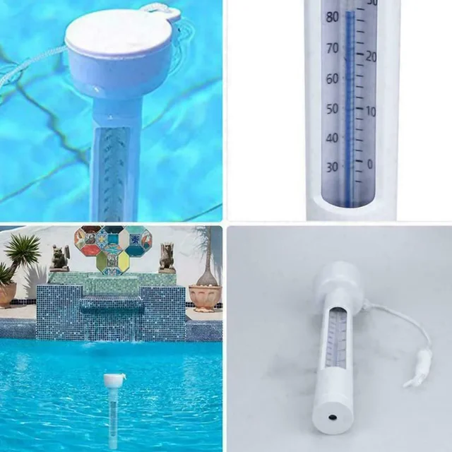 Swimming Pool Floating Thermometer Water Temp  Meter Temperature Gauge Tester Outdoor Equipment Accessories 0-50 Degrees Plastic 3