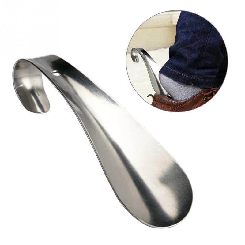 Professional Shoe Horn Stainless Steel Shoehorn Lazy Shoe Helper High Quality Anti-Slip Shoe Lifter For Elderly Shoe Accessories 3