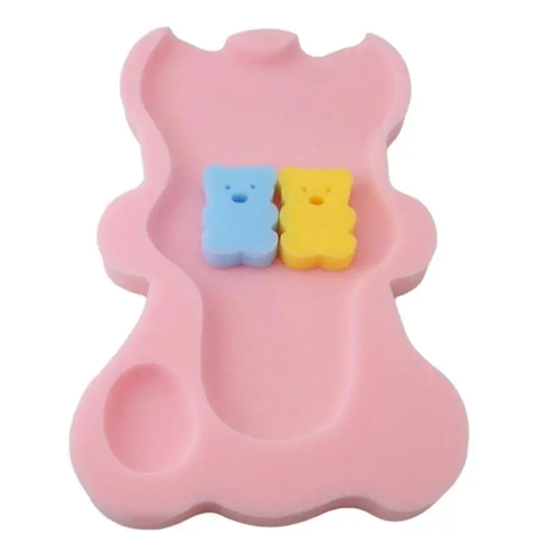 Practical Baby Bath Mat Non-slip Sponge Anti-skid Bathtub Infant Pad Newborn Seat for Care Shower