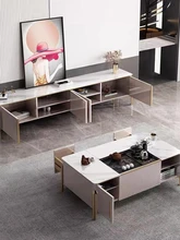  Luxury Multifunctional Rock Board Kungfu Tea Table with Storage Style Shape Appearance General Use Is Retracted Material Folded 