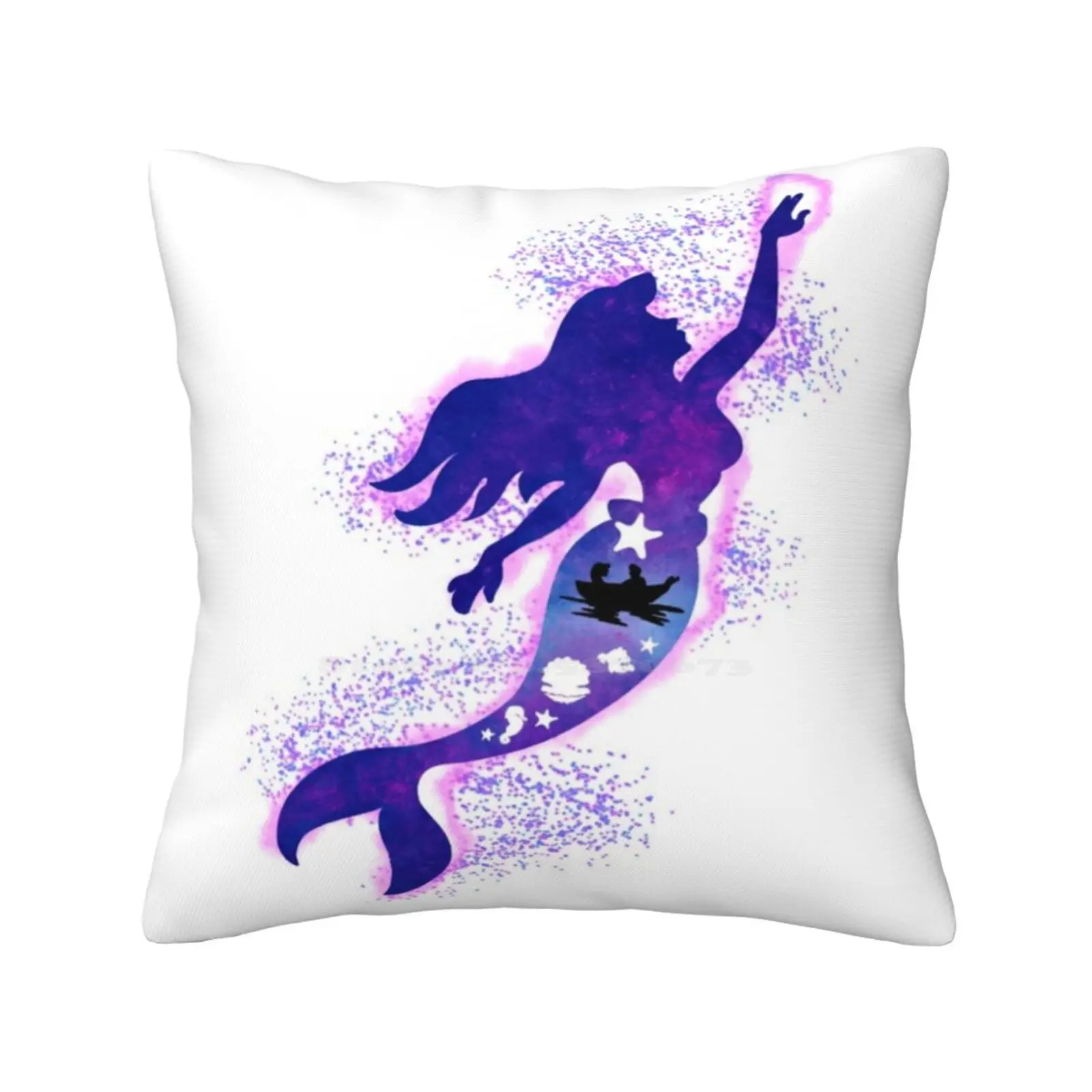 Dream Throw Cushion Fodera Per Cuscino La Sirenetta Sirenetta Cute Mermaid Walt Ariel Princess Princess Ariel