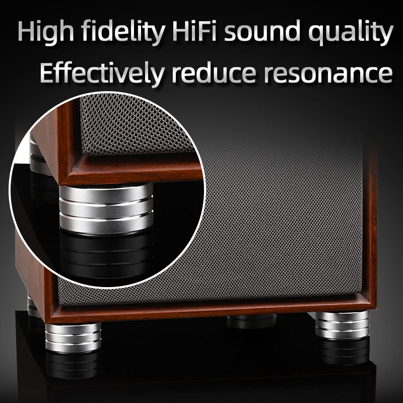 슈퍼 프리미엄 4PCS Hifi 스피커 스파이크 스탠드 피트 패드 스피커 DAC 충격 흡수 발 패드 용 알루미늄 합금