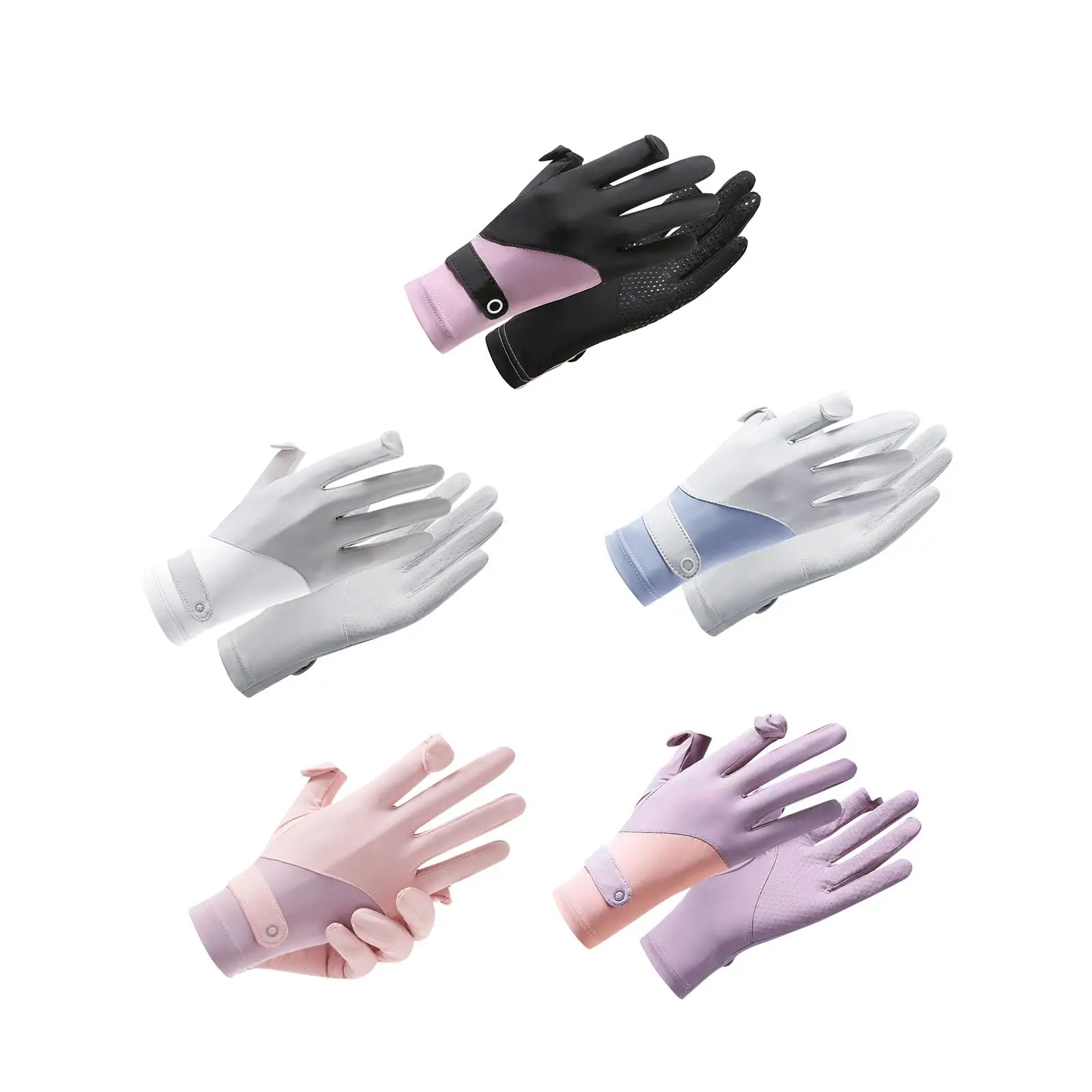 

Cycling Gloves Full Finger Riding Lightweight Sunblock Gloves Women Sun Protection Gloves for Outdoor Activities Backacpking