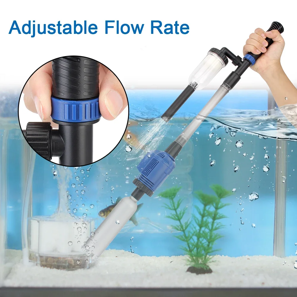 

Tank Aquarium Electric Operated Filter Powerful Cleaner Water Vacuum Changer Gravel Washer Fish Sand Siphon Suction