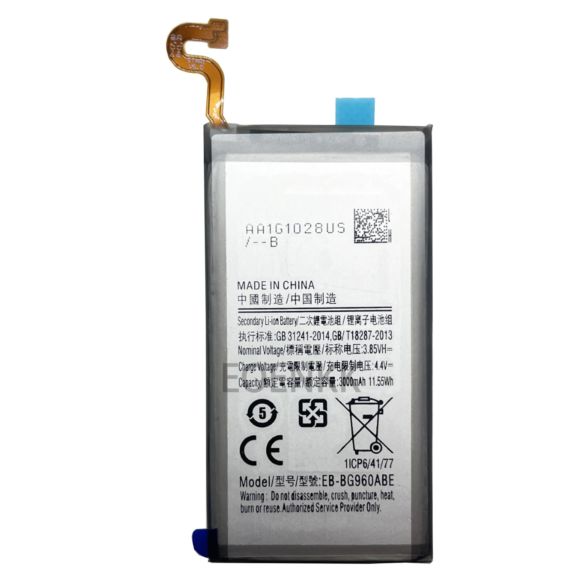 100% high capacity EB-BG960ABE Battery For Samsung  S9 SM-G9600/ DS Phone Replacement Bateria