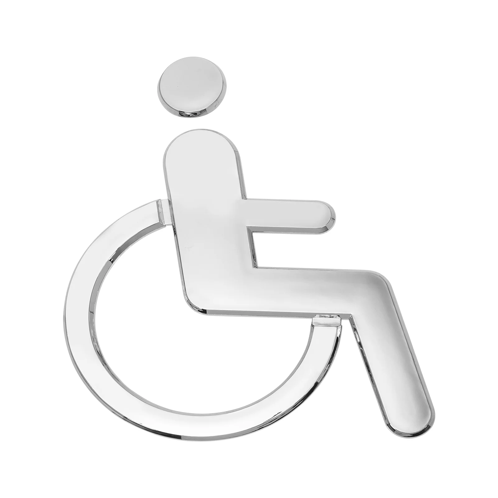 

Wall Sticker Disabled Sign Wheelchair Lavatory Toilet Abs Door Stickers Restroom