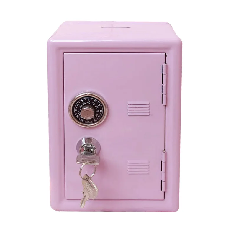 Mini Safes Metal Household Safe Box Creative Piggy Bank Key Safe