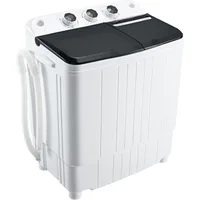 Portable Washer Machine, 17.6LBS Twin Tub Laundry Washer & Spinner, Washer and Dryer Combo 1