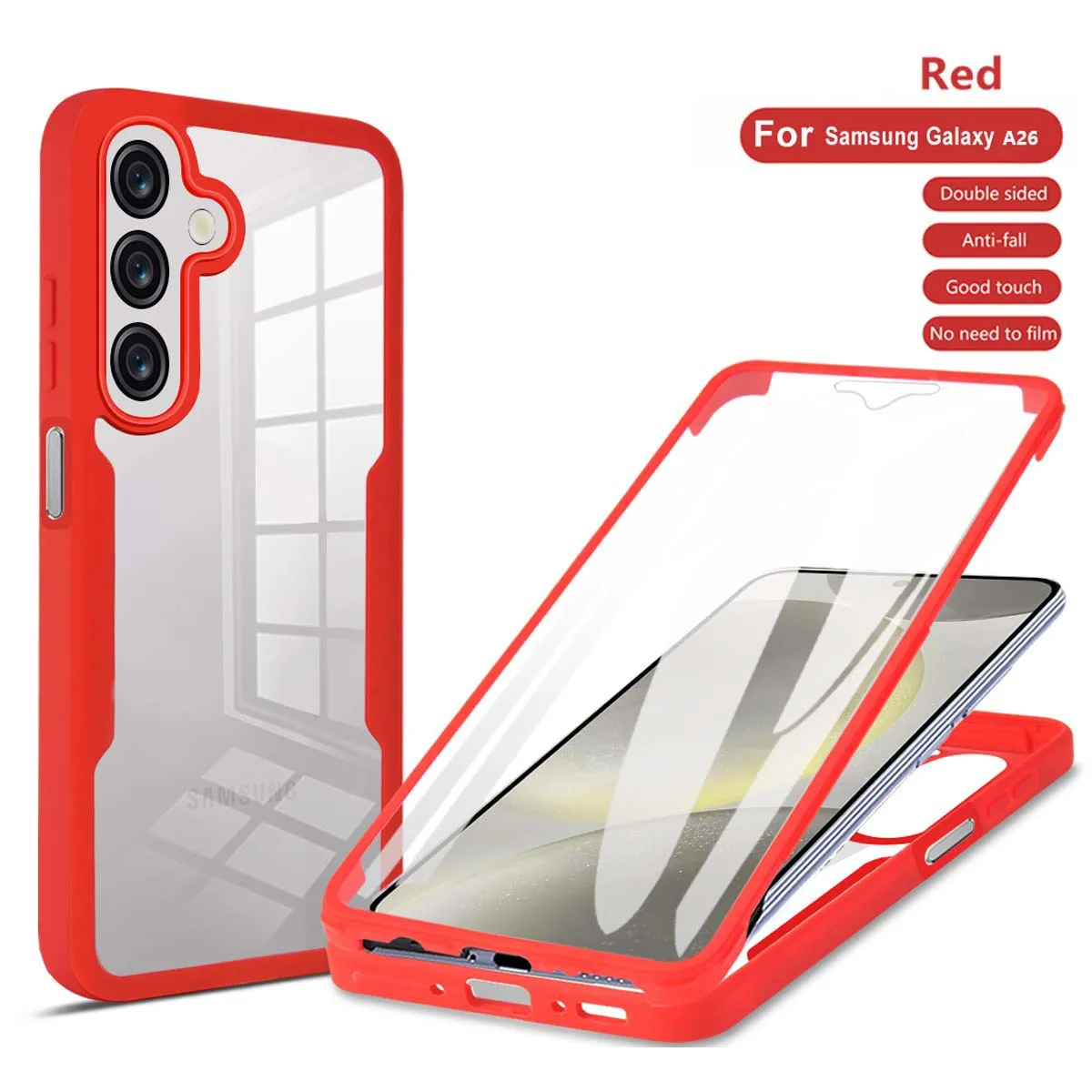 Crystal Clear 360° Protective Phone Case - Shock and Drop Resistant