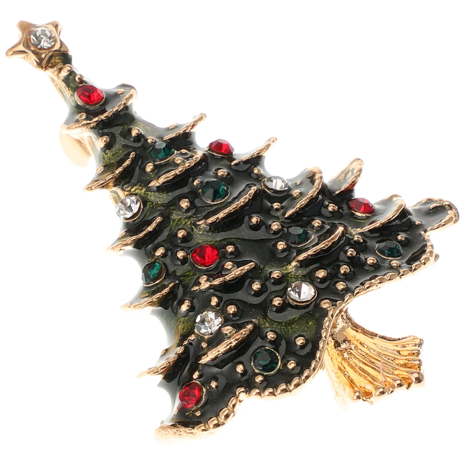 

European and American Miss Gifts Xmas Party Bag Filler Christmas Tree Brooch Pin