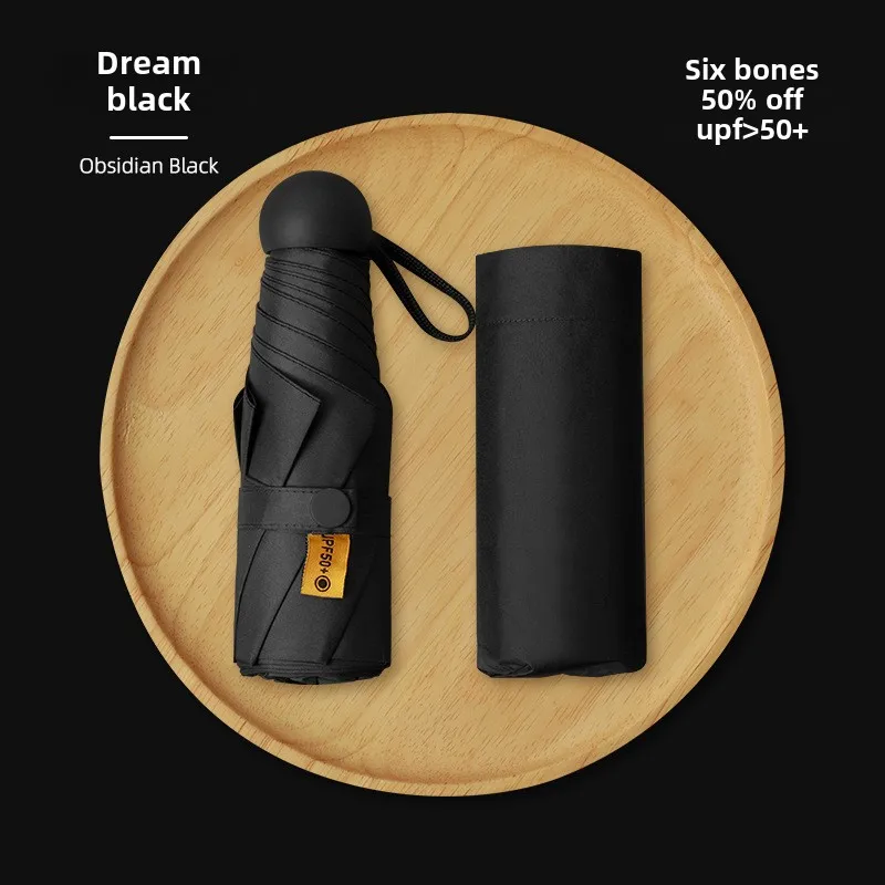 Compact Folding Umbrella with Advanced Sunshade and UV Protection