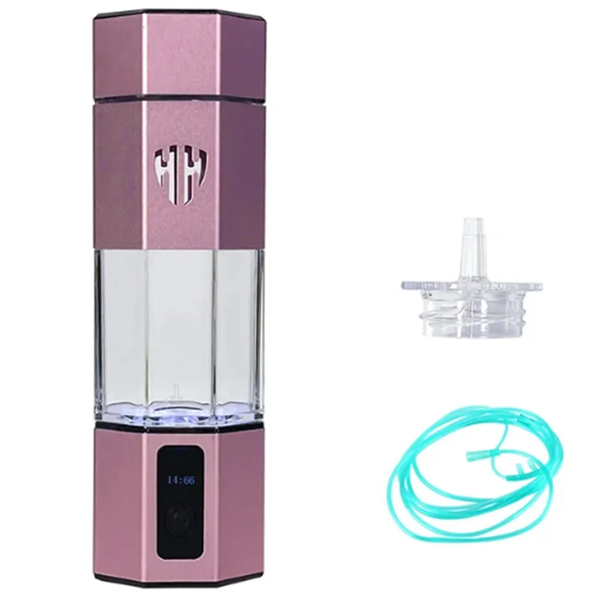 

Max 6000 PPB the 7Th Generation Updation SPE&PEM High Hydrogen Water Generator Bottle with Inhalation Kit(Pink)