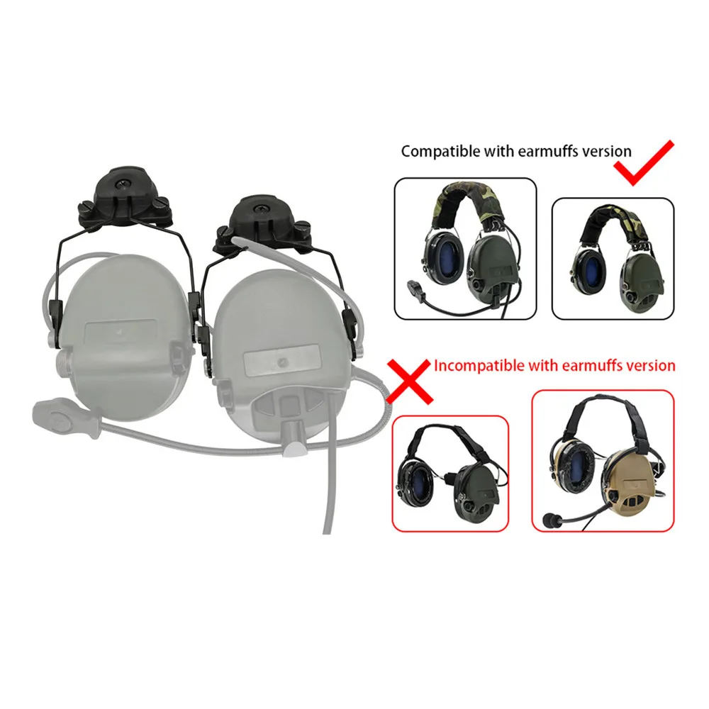 Tactical Helmet Wendy Rail  Adapter for Team Wendy EXFIL Helmet 1.0 2.0 3.0 MSASORDIN Airsoft Shooting Hunting Tactical Headset