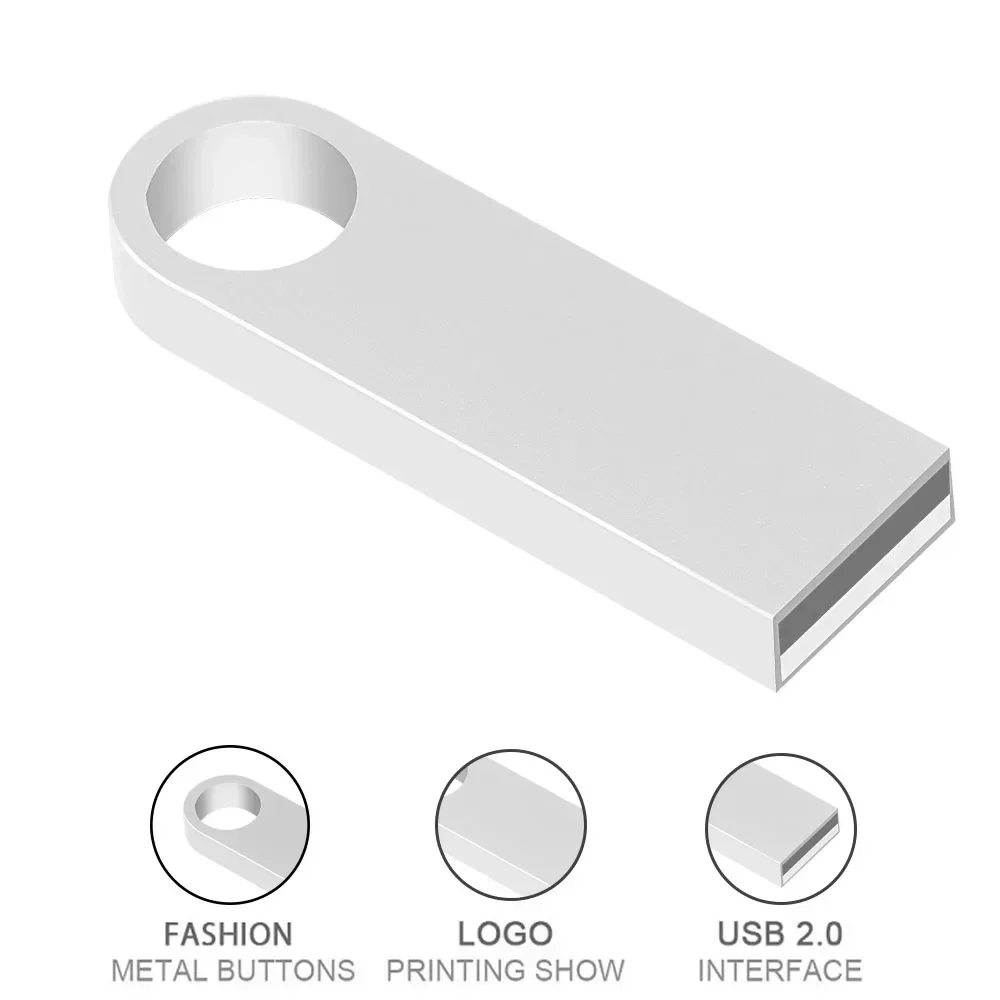 금속 USB 플래시 드라이브 펜 드라이브, 메모리 스틱 선물, 무료 맞춤형 로고, 4GB, 8GB, 16GB, 32GB, 64GB, 128GB, 10PCs/로트