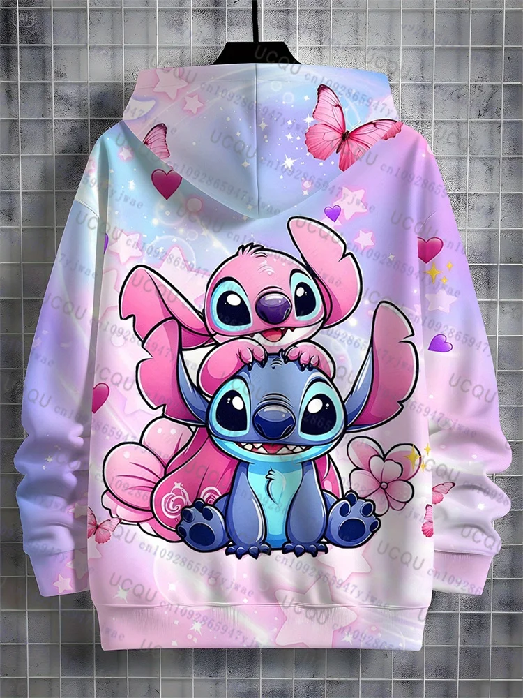 Disney Stitch & Angels Hoodie Pullover Sweatshirt 5