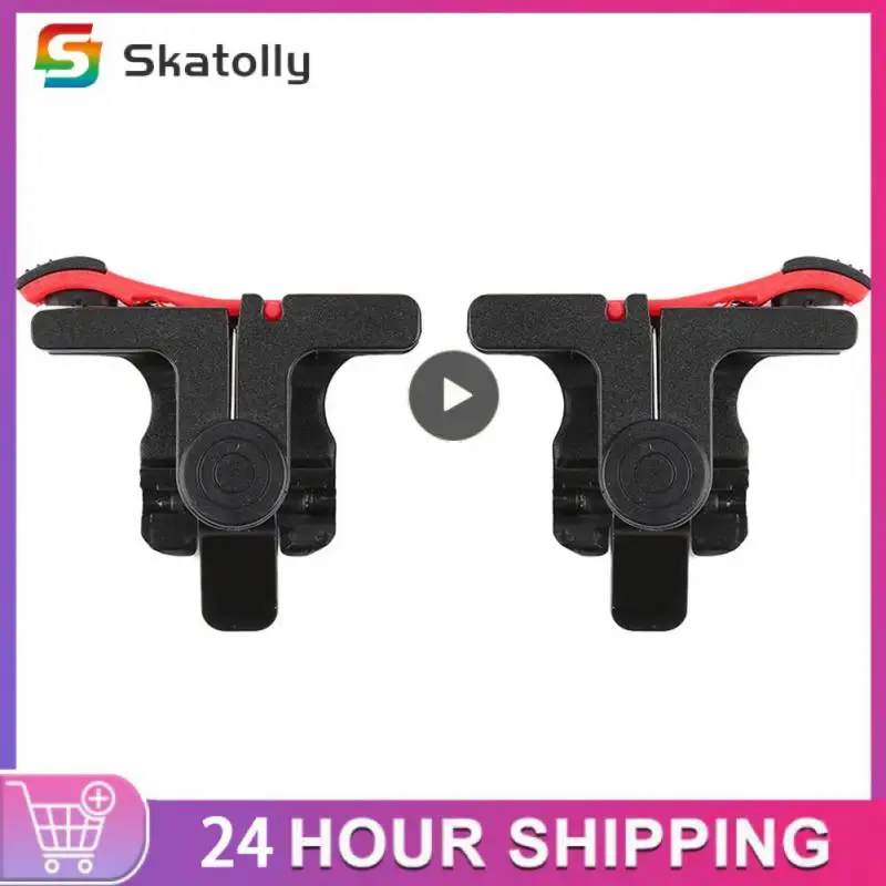 Leggero Portatile A Pair Shooter Controller Telefono Estensibile Gamepad Trigger Fire Button Aim Key L1R1 Shooter Controller