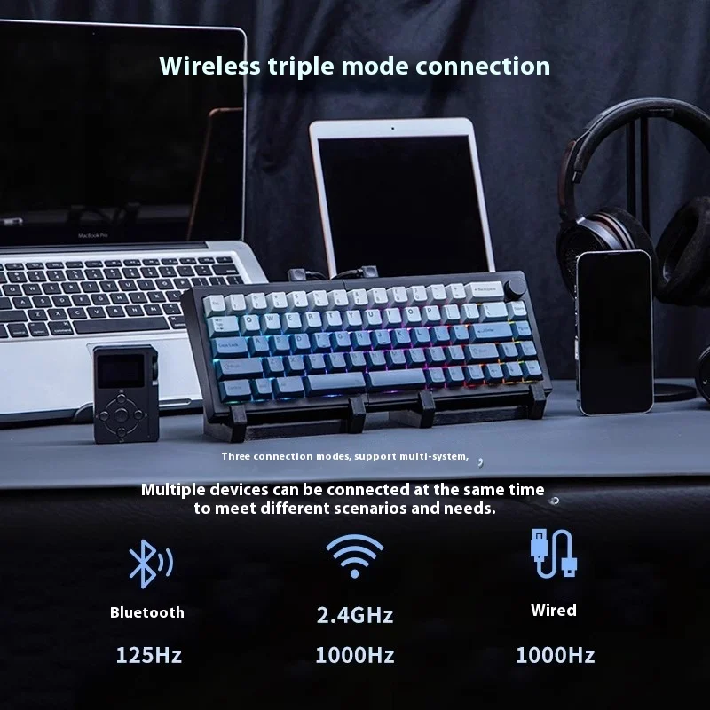 EPOMAKER Split65 分割メカニカルキーボードホットスワップ 3 モード