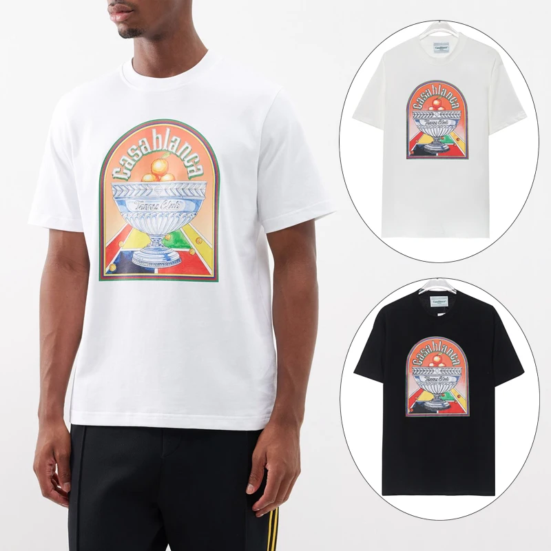 

Casablanca T Shirt Men Women Best Quality Fruit Pattern T-shirt Top Tees