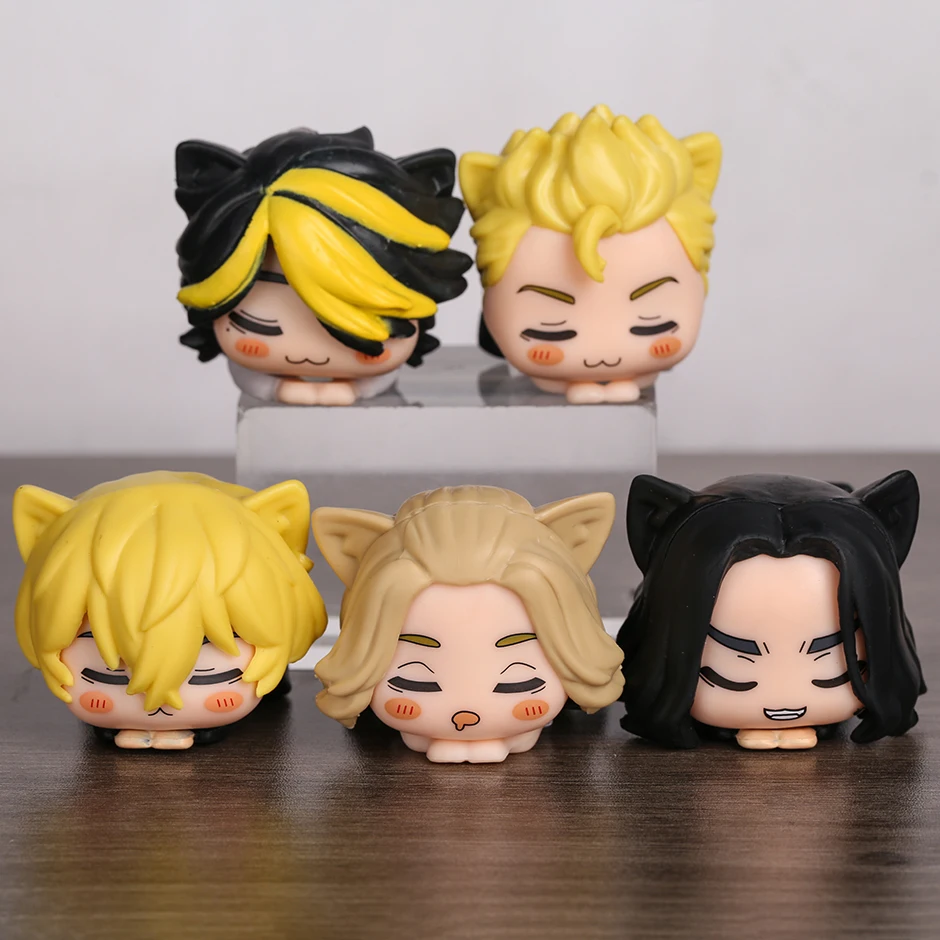 

Токийский рептив Ohiruneko Takemichi Mikey Baji Chifuyu Kazutora модельные Фигурки игрушки для рождественского подарка 5 шт./комплект