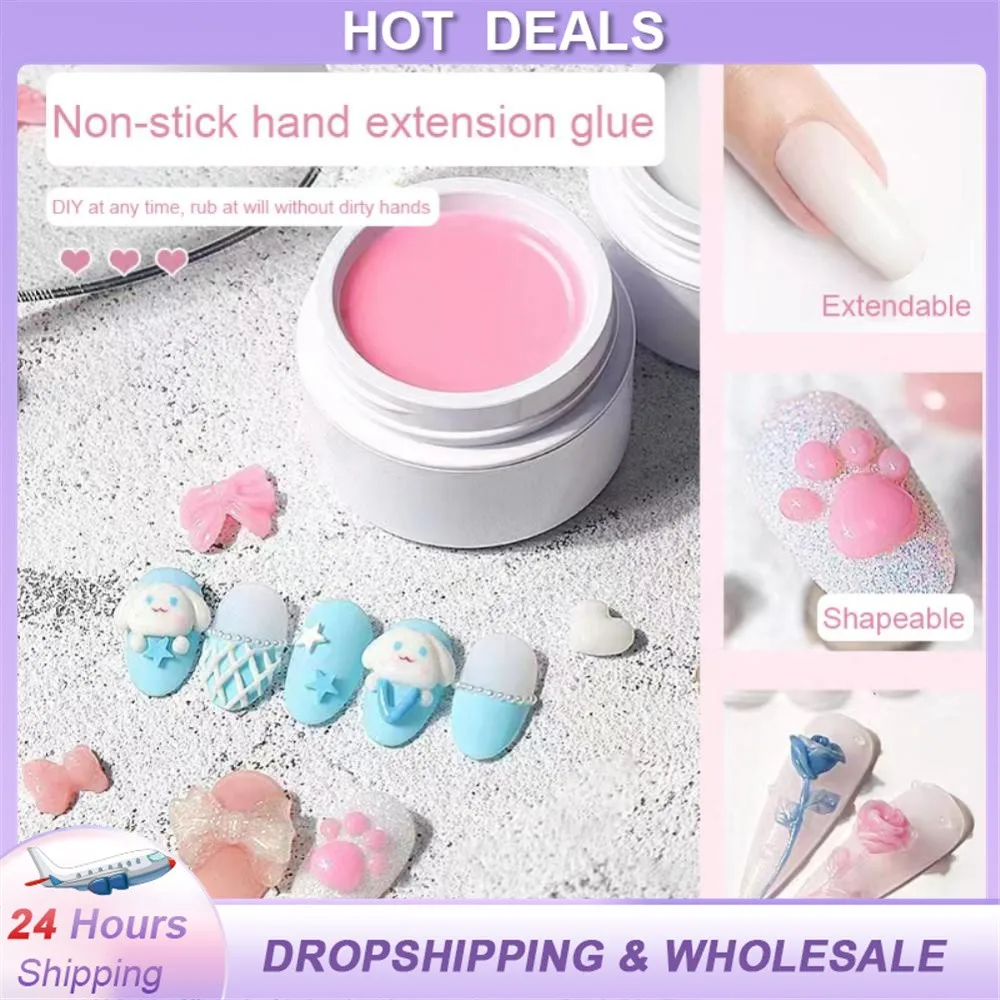 

Гель для наращивания ногтей прозрачный розовый антипригарный, 15 мл