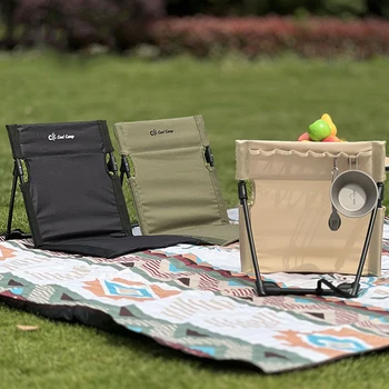 Outdoor Camping Folding Back Chair Garden Single Lazy Chair Backrest Cushion Portable Foldable Picnic Backchair Beach Chairs