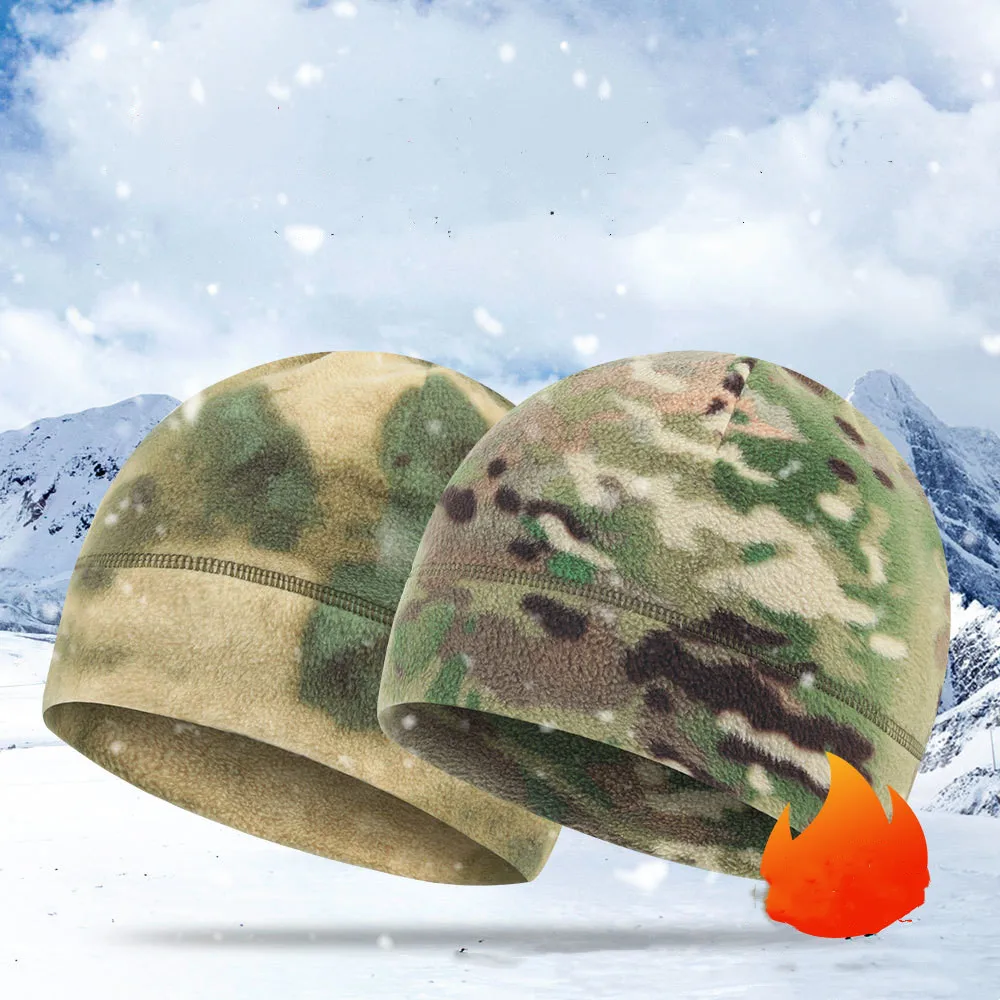 Men Balaclavaunisex Military Camo Beanie - Winter Warm Skullies For  Outdoor Activities