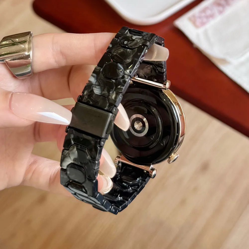Lightweight 18mm Resin Watch Band - Elegant Wristband for Smaller Garmin Watches