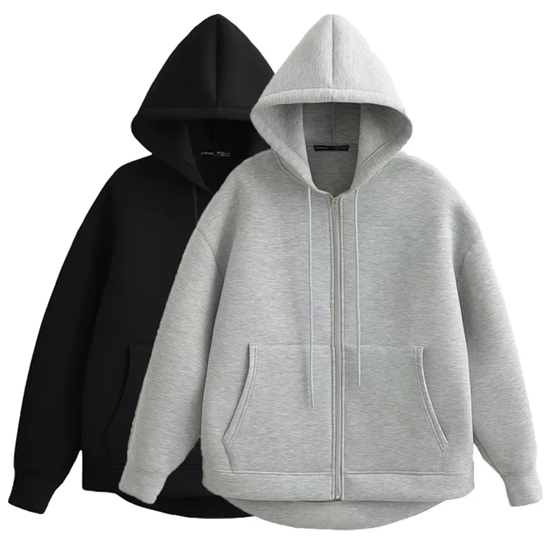 Oversized Women's Zip-Up Hoodie