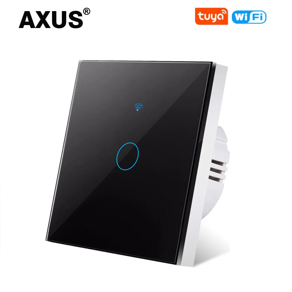 Tuya wifi interruptor inteligente funciona com alexa sem fio neutro sem fio rf433mhz remoto sensor de toque parede ilumina interruptor 1/2/3gang