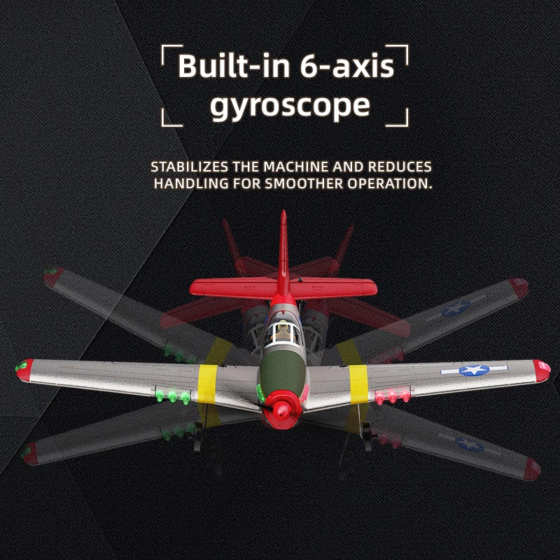 Avion RC télécommandé 2.4GHz - Vol stabilisé, 2 couleurs