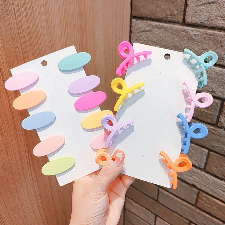 Cartoon rabbit milk tea hairpin children's acrylic bb clip bangs clip cute princess headdress