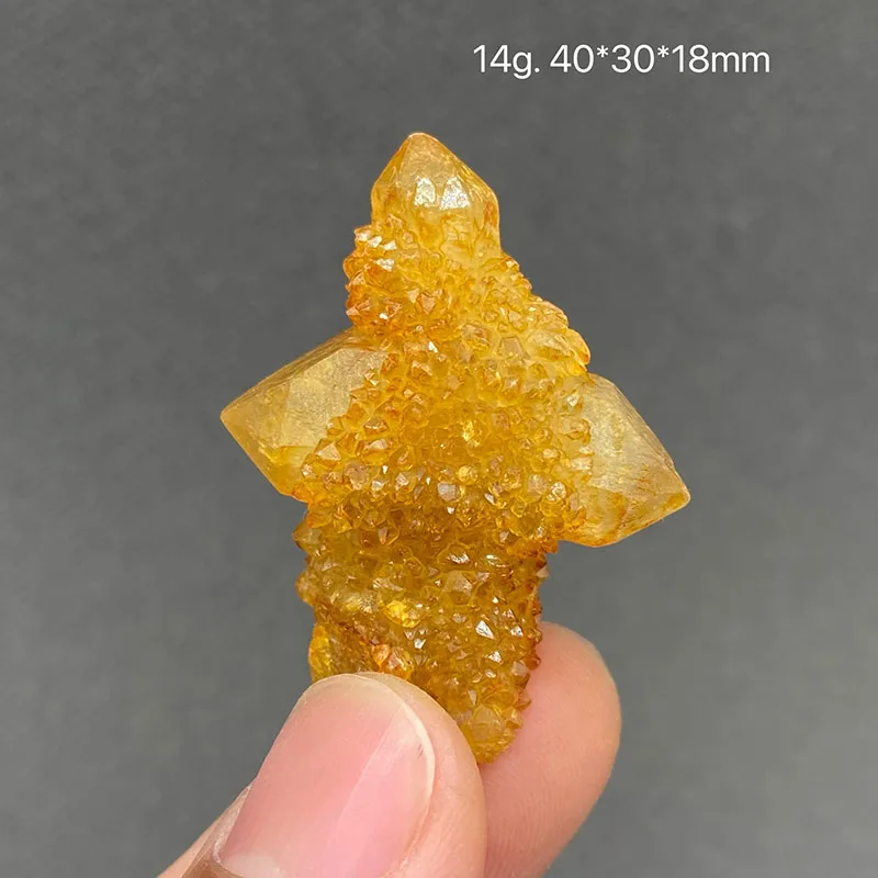 100%  Natural citrine Mineral Specimens Stones and Crystals Healing Crystal from China