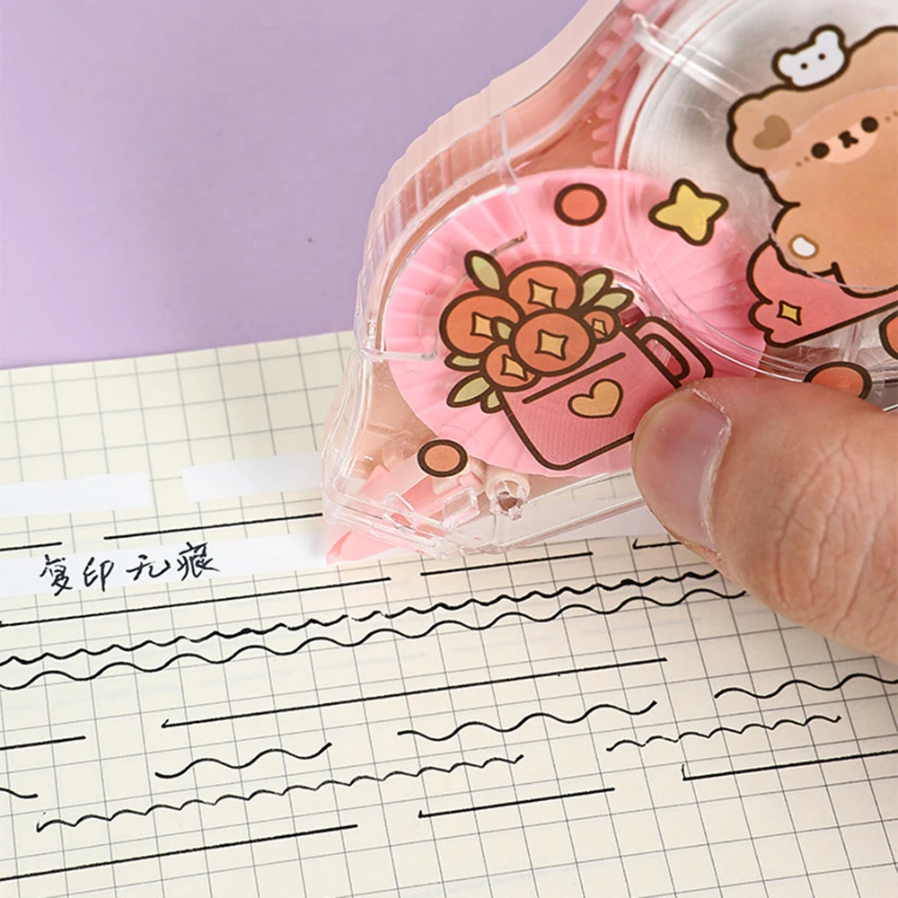 화이트 아웃 교정 테이프 디펜서, 즉각적인 교정용 어플리케이터, 연구 용품, 사용하기 쉬움, 30m x 5mm