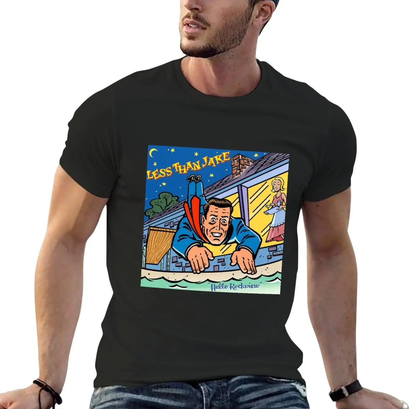 New Less Than Jake hello rockview T-Shirt plus size t shirts sweat shirts funny t shirts for men