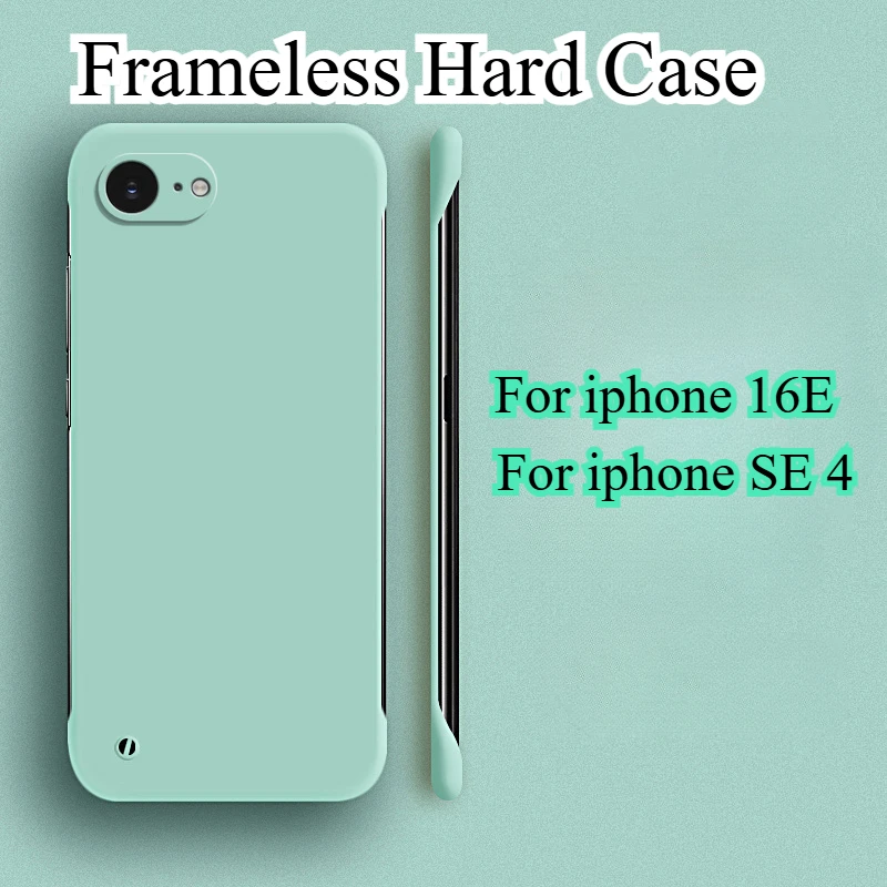 Candy Color Frameless Hard PC Shockproof Matte Rimless Ultra Thin Back Case