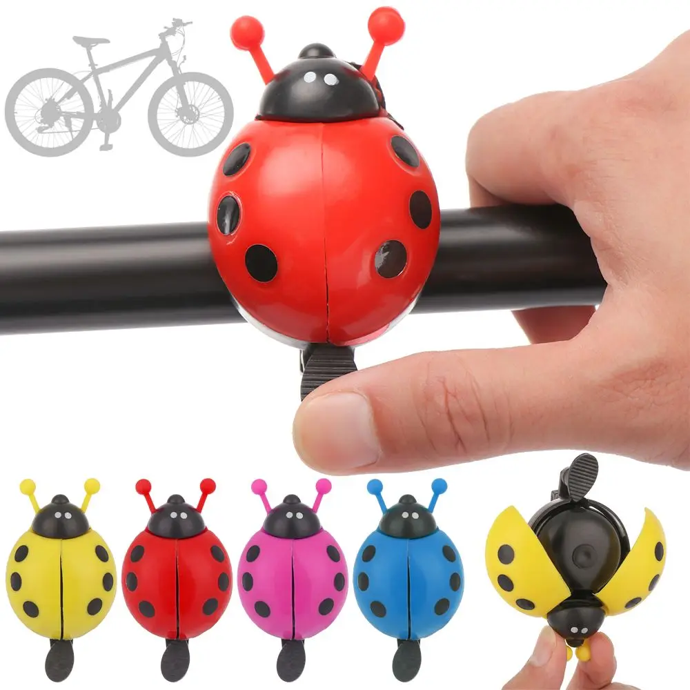 New Cute Kids Bike Bell Bicycle Boys Girls Novelty Ladybird Bug Design Horn
